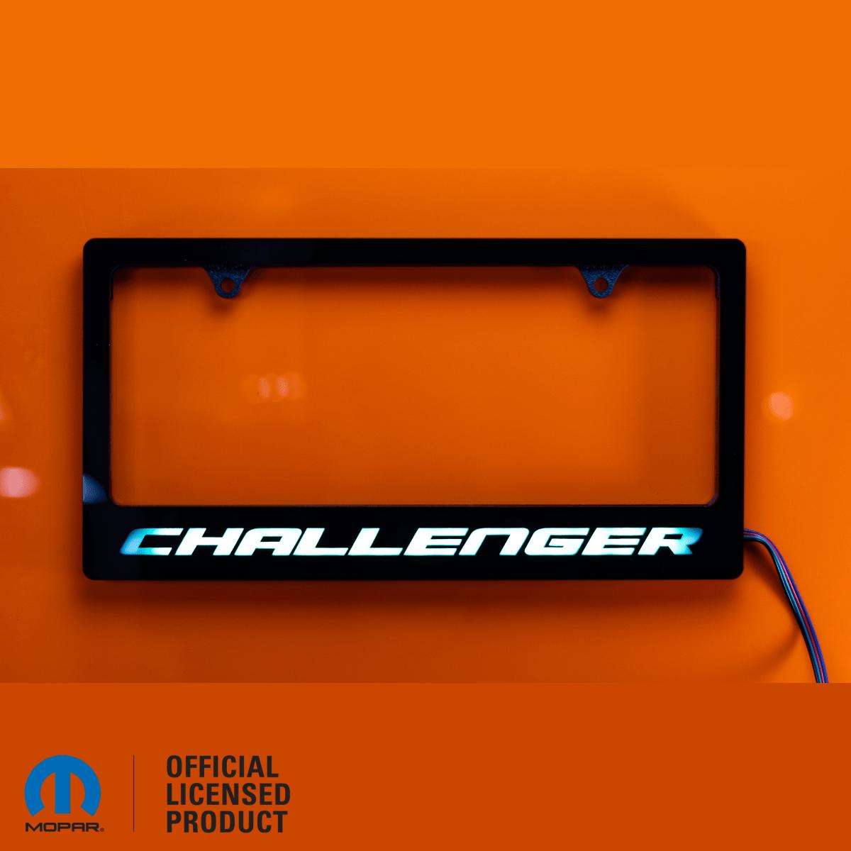 Challenger® LED License Plate Border Frame - Officially Licensed