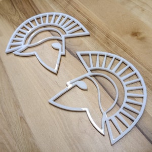 Spartan Badge Pair - Car Emblem