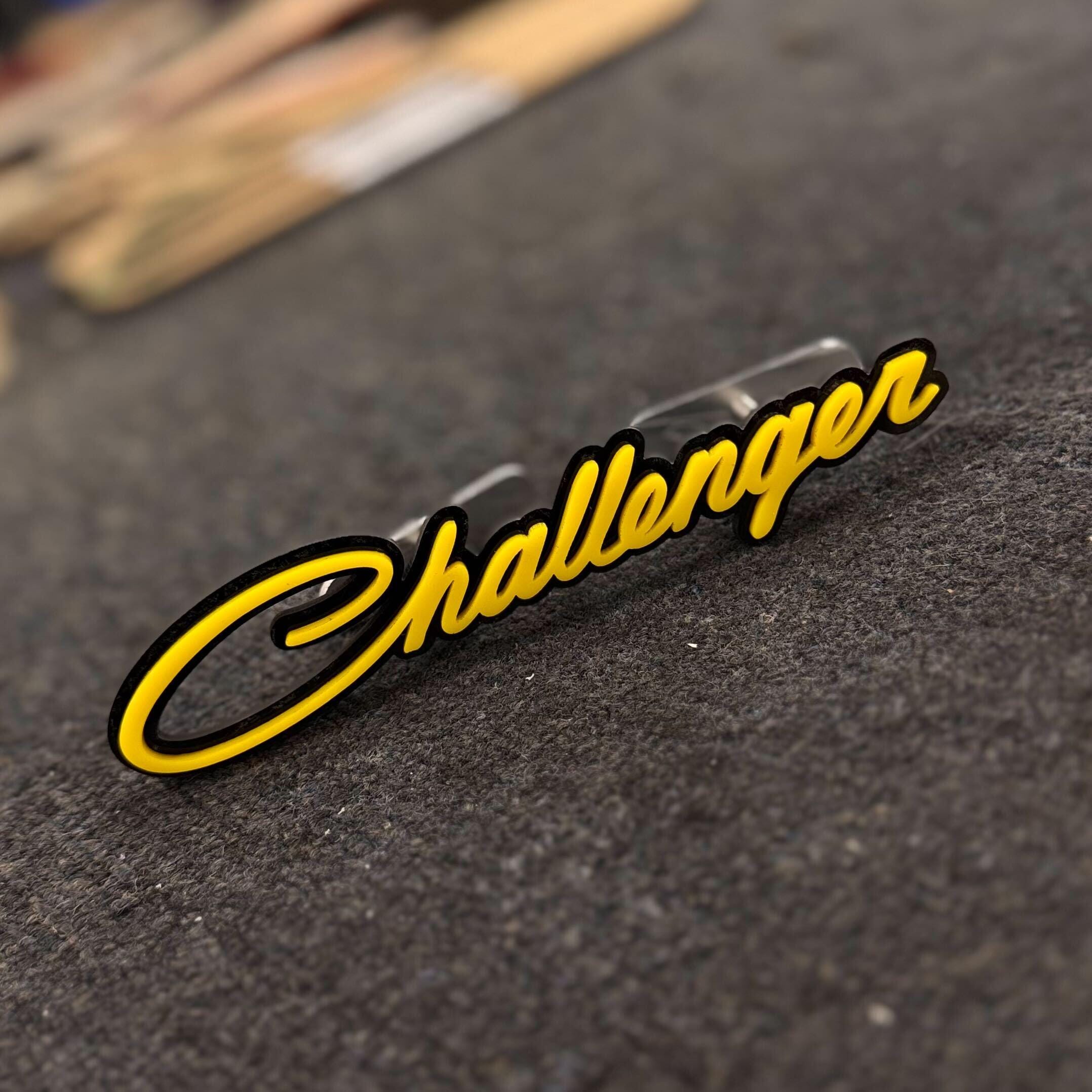 Challenger® Script Badge - Grille or Body Mount - Officially