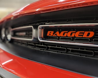 Custom Text Car Badge - OEM Font - Type your Own and Choose Your Colors -  Comes with VHB Tape or Studs, Your Choice!