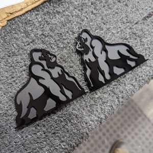 Custom Gorilla Car Badge Pair - Choose Your Colors