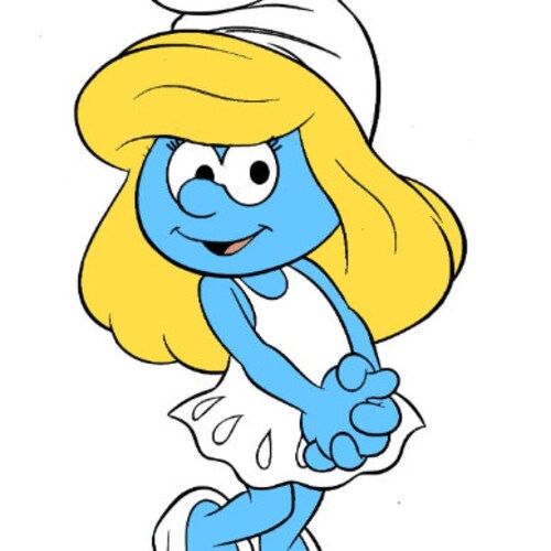 Smurfette SVG - Etsy