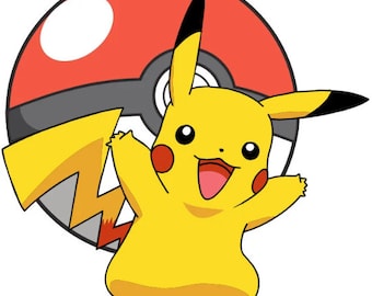 Pikachu SVG, PokemonSvg, Pikachu Png, Anime Svg, Cartoon Svg, Eps, Dxf,  Kids Shirt Svg, Pokemon Pikachu Svg, Pokemon Shirt, Pikachu Shirt