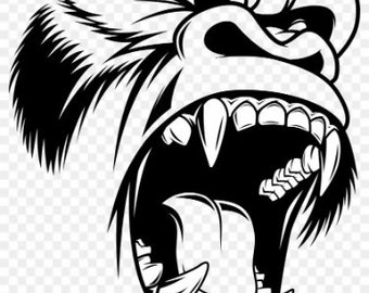 Gorilla SVG , PNG Instant Download,Design