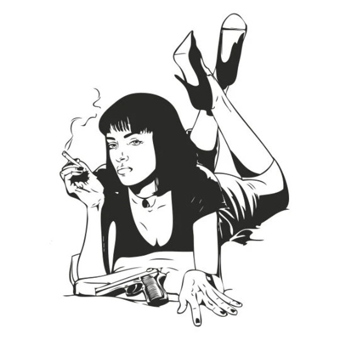 Mia Wallace SVG Etsy