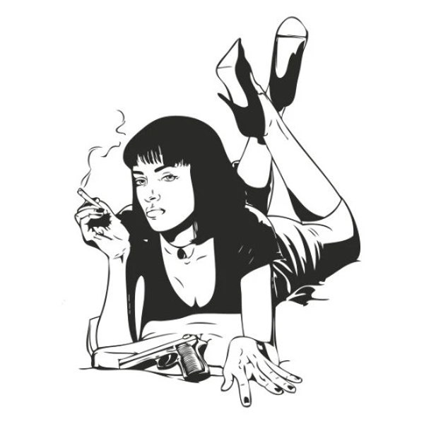 Mia Wallace SVG