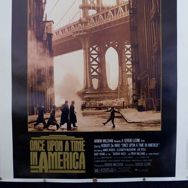 Once Upon a Time in America ~ 1984 Orig. U.S. 30X40 MP VG Cond.! Leone’s Crime Epic with Robert De Niro, James Woods and Elizabeth McGovern!