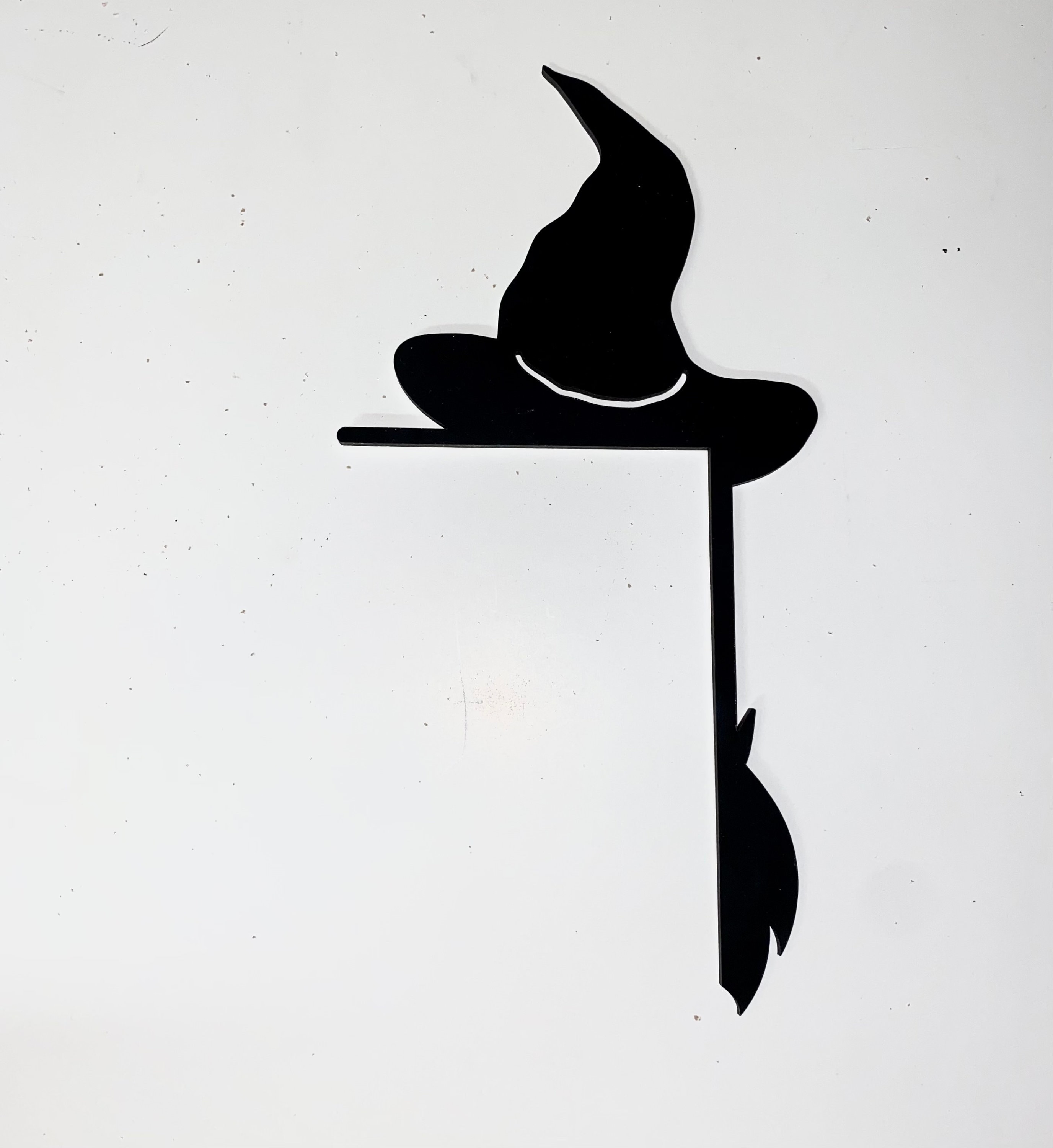 Black Halloween Witch Hat Door Topper
