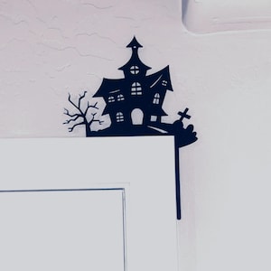 Adorno para puerta de casa espeluznante de Halloween