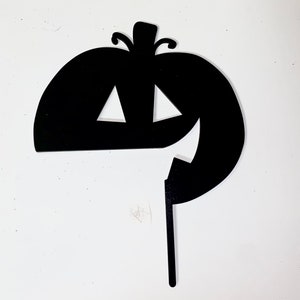Halloween Black Jack O Lantern Door Topper