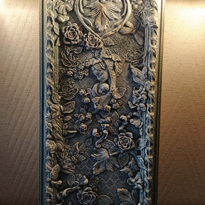 Tableau créatif bas-relief &quot;Vierge à l&#39;enfant&quot;, Style Art Nouveau, fait main, unique, déco maison, cadeau, déco intérieur, création déco