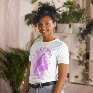 Lucky Girl Tour T-Shirt: Ring-Spun Cotton Affirmations Tee