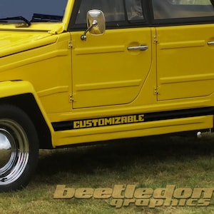 Custom VW Thing "The Thing" Side Stripes - Customized Message