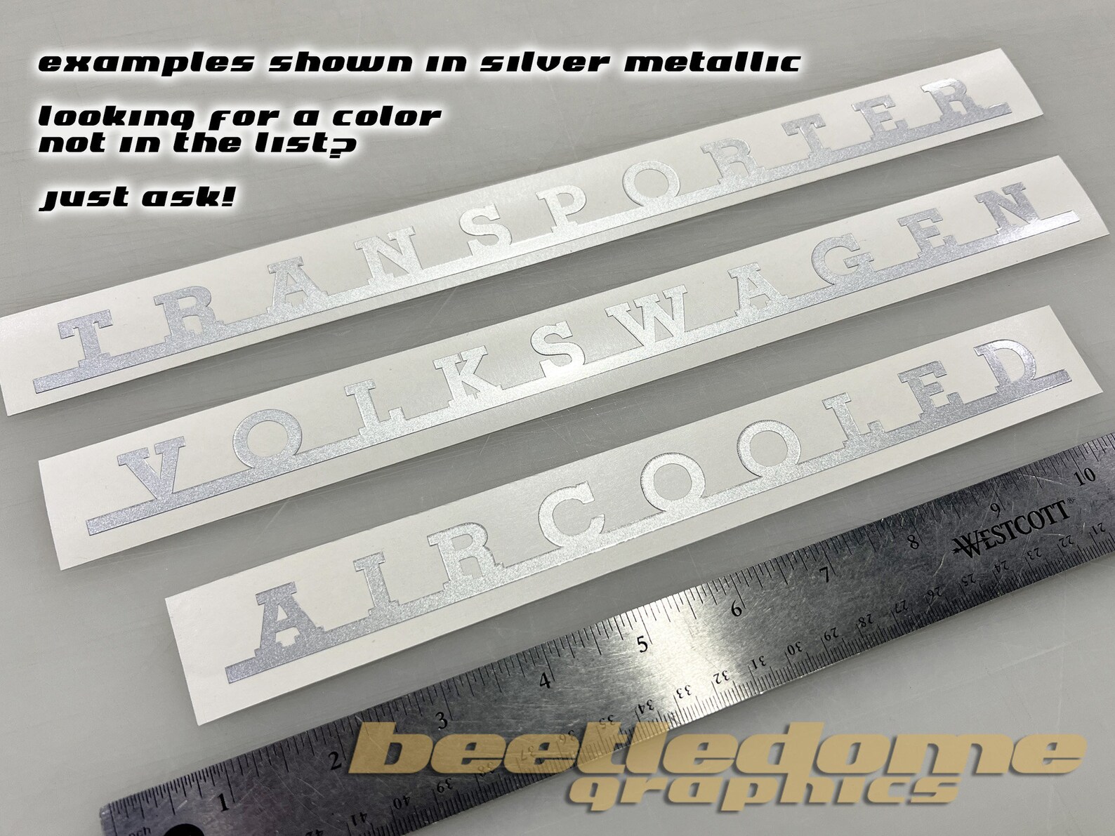Transporter Vw Script VW Bus Emblem Script Vinyl Decal/sticker Bug Ghia Transporter Fastback ...