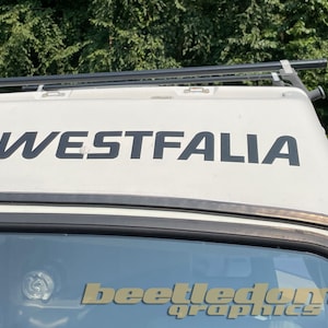 Westfalia Pop Top Vinyl Decal/Sticker Set  - VW Vanagon