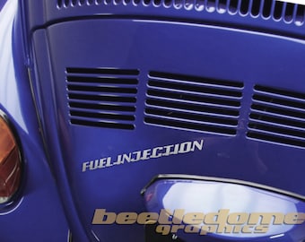 Naklejka/naklejki z emblematem VW Decklid „Fuel Injection” Bug Ghia