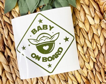 Baby on Board Car Decal - Cute Baby On Board Decal