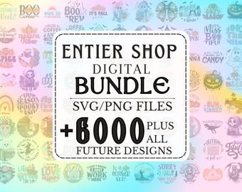 Entire Shop SVG Bundle: Mega Svg Bundle,(+6000 Svgs) Limited Time Offer