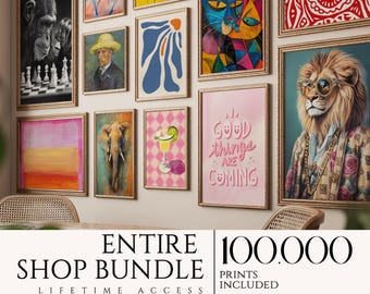100000+ Maximalist Wall Art Prints: Mega Bundle (Digital Download)