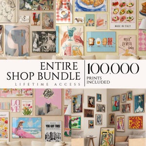Maximalist Wall Art, MEGA BUNDLE, Trendy Wall Art, 100000 Maximalist Gallery Wall Set, Eclectic Wall Art, Maximalist Home Decor, TrendyPrint