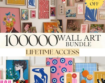 100.000 pinturas, pósteres de arte, venta de arte digital, impresiones imprimibles, arte de pared, arte moderno, decoración del hogar, decoración del dormitorio, ideas de decoración de pared, tienda de decoración del hogar