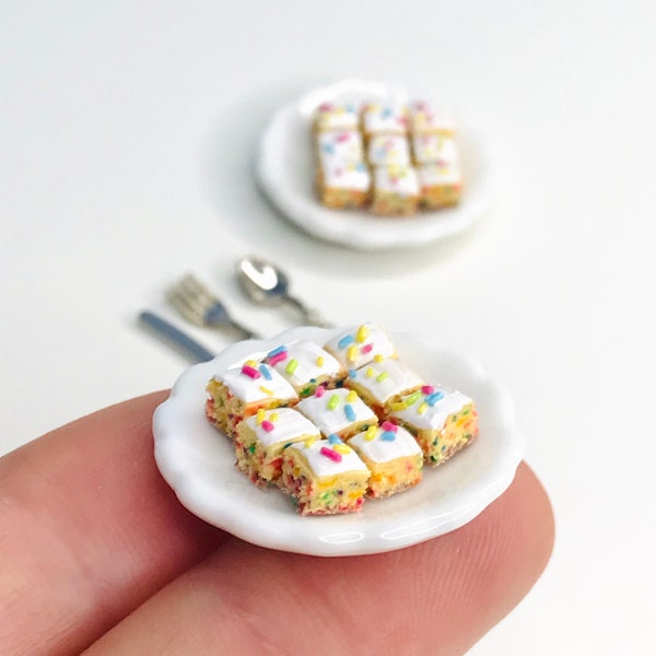 Funfetti Miniature Cake Set of 18 - 12th scale suitable for 1:6 scale also