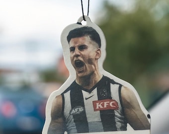 Nick Daicos Air Freshener – Collingwood Magpies.    Get yours now - ready for the 2026 AFL season