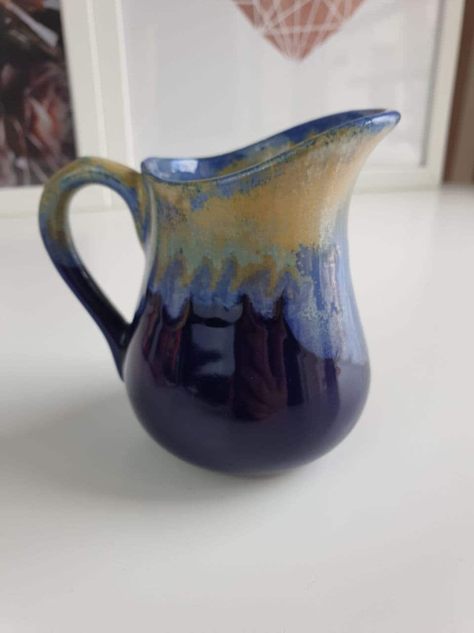 Kanne in blauer Keramik Vallauris wie Wein und WasserKrug | Etsy