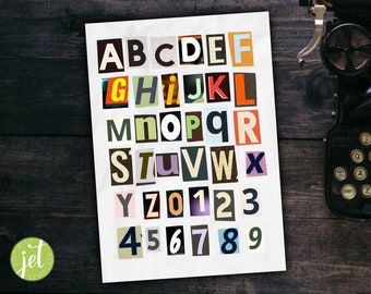 Editable Ransom Note Template - Customizable Ransom Note Letter - Instant Download