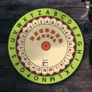 Vintage Toy Decoder Wheel Template Cipher Wheel Instant Download - Etsy