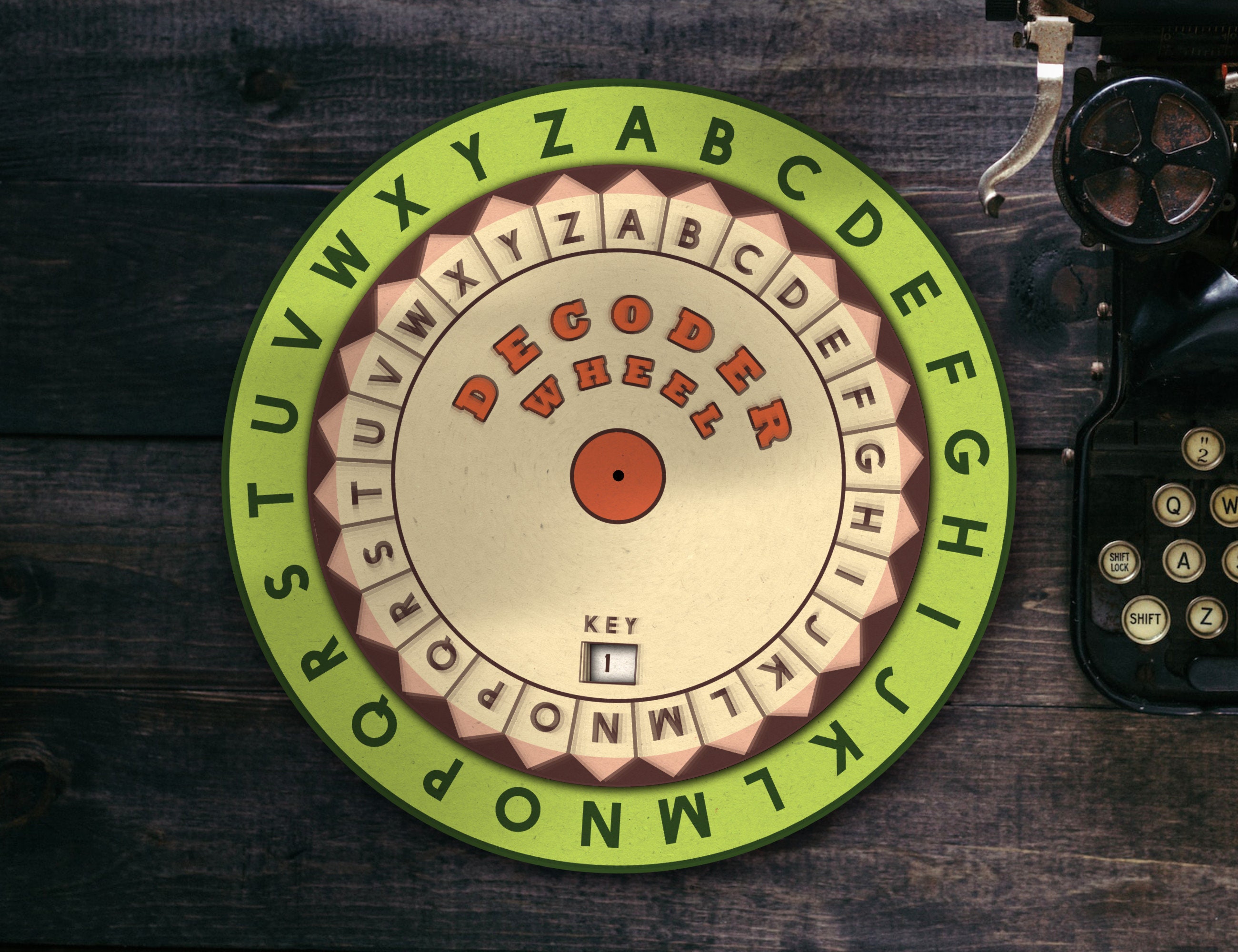 Vintage Toy Decoder Wheel Template Cipher Wheel Instant Download - Etsy