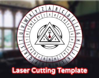 Cipher Wheel Laser Cutting Template
