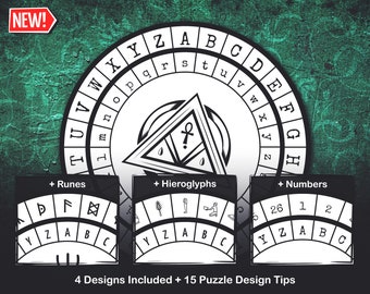 Cipher Wheel Printable Template Bundle - Etsy