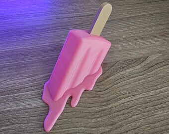 Melting Icecream Pop magnet set of 3. Drippy popsicle