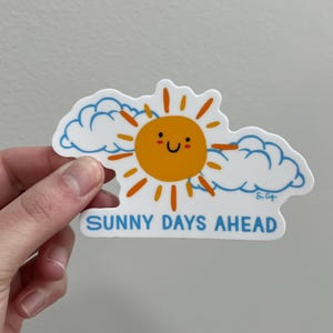 Happy Sun Sticker | Summer Sticker | Sunshine Sticker | Smiling Sun Sticker | Laptop Sticker | Water Bottle Sticker | Happy Quote Sticker