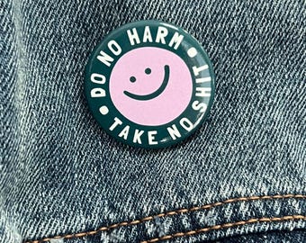 Smiley Face Button Pin | Button Pin | Novelty Pin | Smiley Face Pin | Funny Pin | Gifts for Her | Gifts for Him