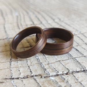 Smoked Oak Timber Ring • Made in Tasmania • Wood Ring