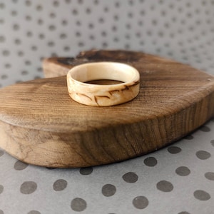 Masur Birch Timber Ring • Made in Tasmania • Wood Ring