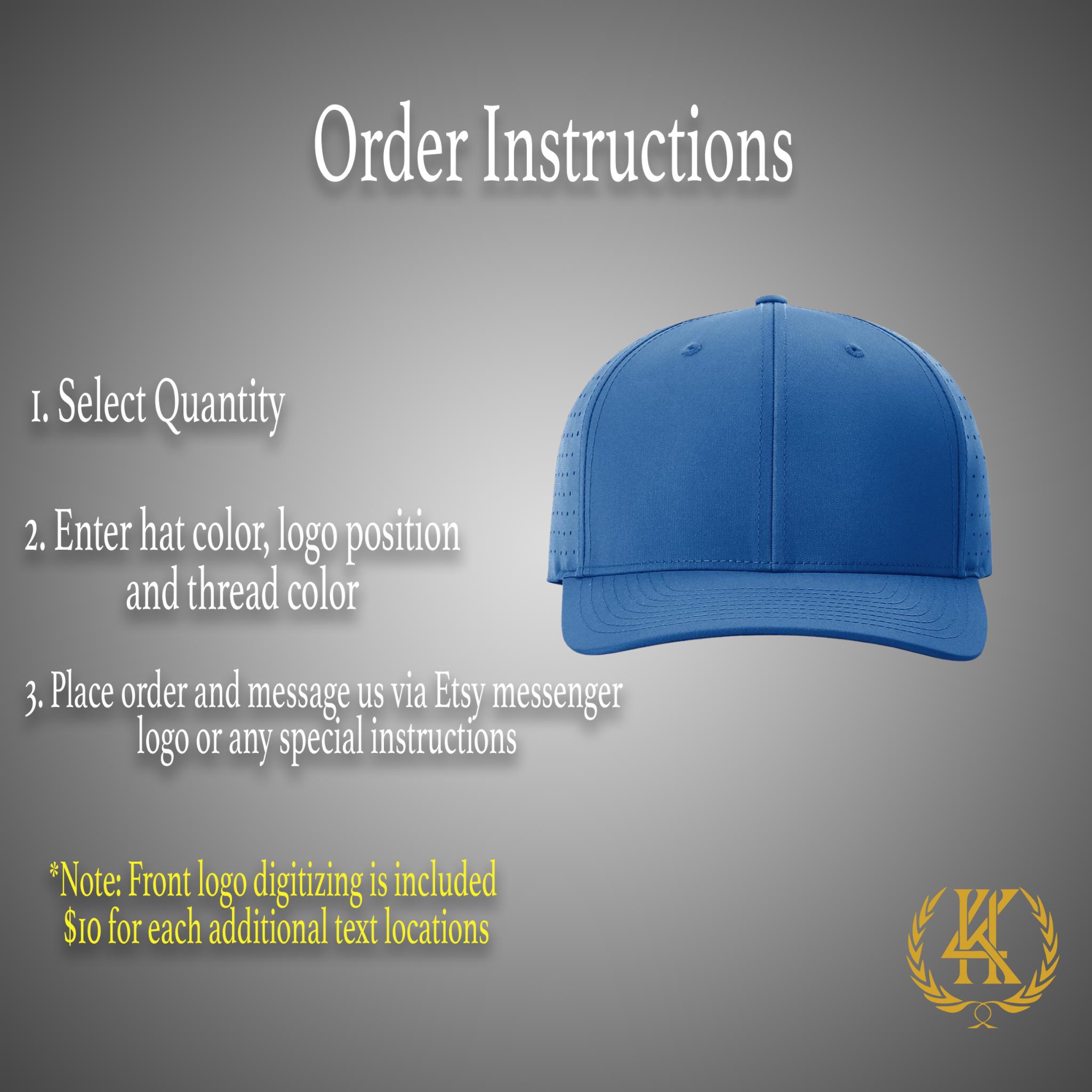 Custom Embroidered Richardson Laser Perf R-flex Cap 632
