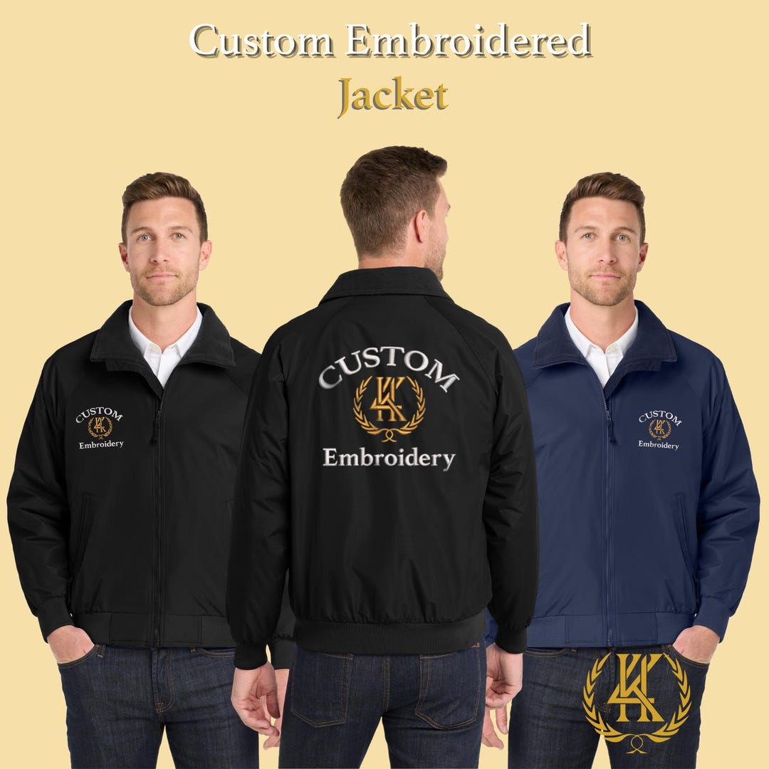 Custom Embroidered Tall Challenger Jacket | Personalized Water ...
