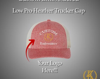 Gorra de camionero Richardson 115CH personalizada / Gorra de jaspeado de perfil bajo personalizada / Gorra snapback con logotipo bordado / Gorra de malla ajustable