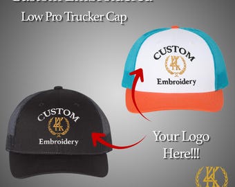 Gorra de camionero Richardson Low Pro con bordado personalizado 115 / Gorra de perfil bajo personalizada con parte trasera de malla, regalo personalizado