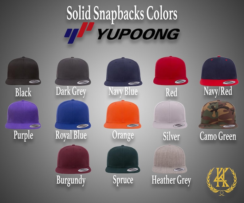 Custom Logo Yupoong 6089, 5089, 6007 Flat Visor Snapback Hats Hats | Custom Embroidered Logo | Custom Design | Custom Hats