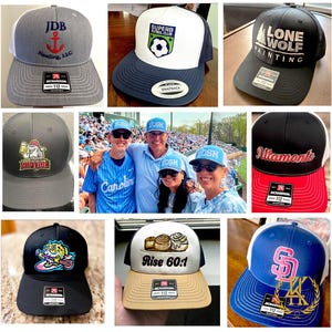 Personalized Embroidered Yupoong Trucker Hat: Custom Logo, Text image 10