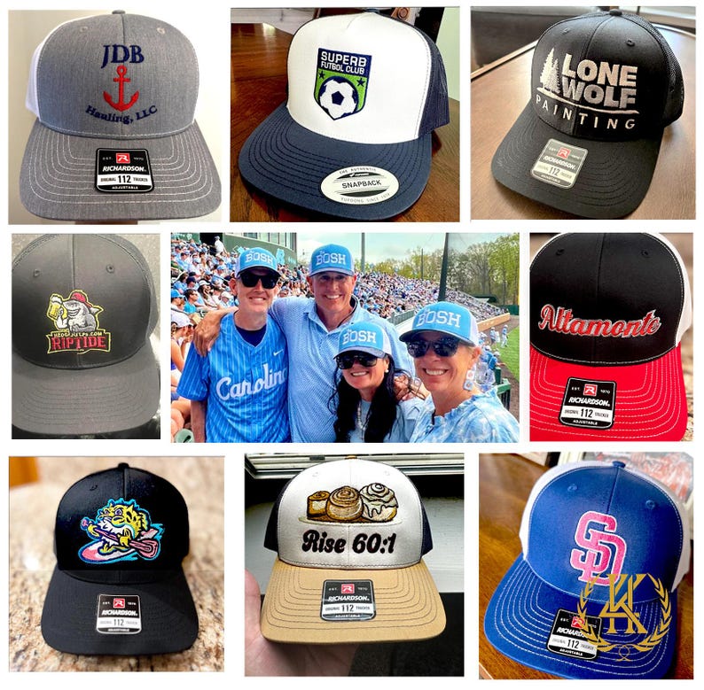 Personalized Embroidered Yupoong Trucker Hat: Custom Logo, Text image 10