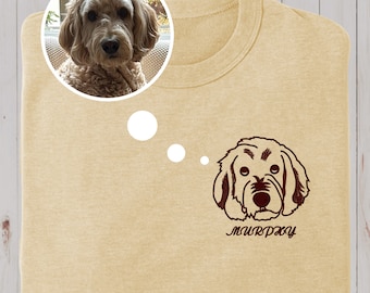 Felpa personalizzata ricamata per animali domestici: girocollo personalizzato per cane o gatto