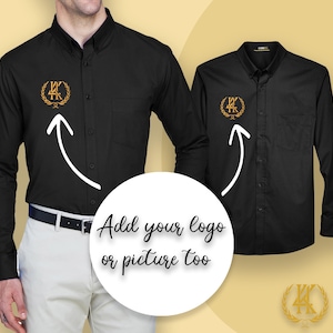 engraved dress shirts Amazon.com: INK STITCH Women L658 Custom Embroidery Add Logo Texts Super Pro Oxford Dress Shirts