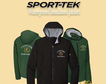 Chaqueta impermeable y aislante con bordado personalizado: abrigo de invierno con logotipo de equipo personalizado