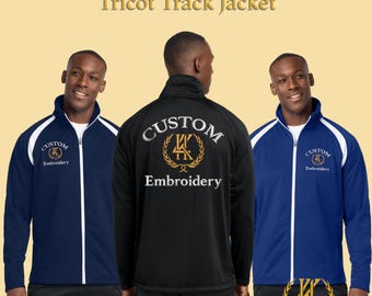 Chaqueta deportiva de tricot bordada personalizada / Ropa deportiva personalizada con el logotipo del equipo