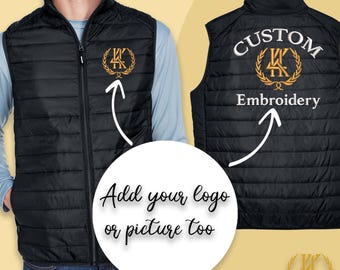 Bestickte Steppweste: CORE365 Packable Logo Design